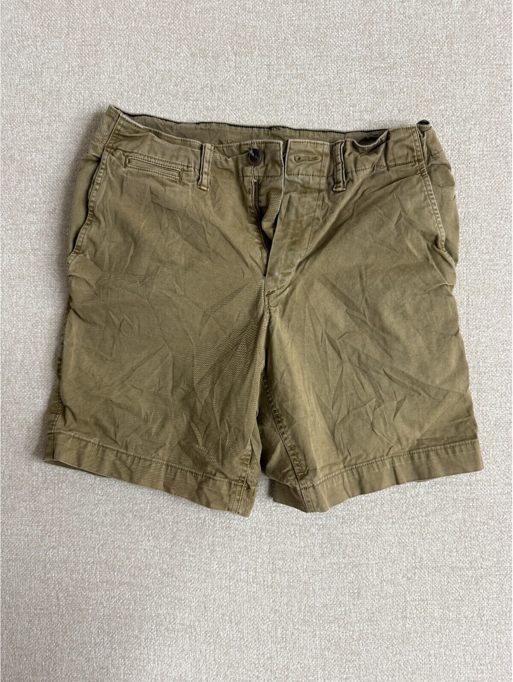 American Eagle Mens 30 Tan Ne(x)t Level Flex Khaki Chino Cargo Shorts